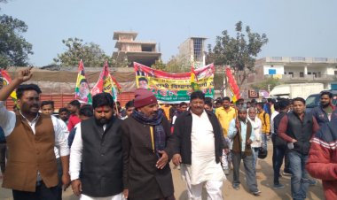 प्रगतिशील समाजवादी पार्टी(लोहिया), वाराणसी द्वारा सभी विधानसभाओं में निकाली गई पैदल यात्रा