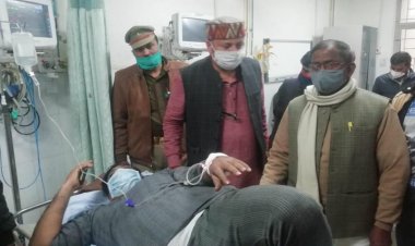 सड़क दुर्घटना में बाल-बाल बचे कैंट विधायक सौरभ श्रीवास्तव, साथी ट्रॉमा सेंटर में भर्ती