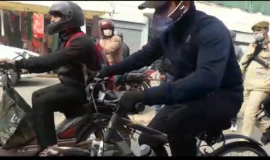 नगर आयुक्त ने साइकिल से दौरा कर लिया विकास कार्यों का जायजा