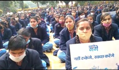 स्वच्छ भारत मिशन के तहत आज सीआरपीएफ ने निजी स्कूल के बच्चों के साथ स्वच्छता अभियान किया