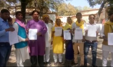 जिलाधिकारी के माध्यम से महामहिम राज्यपाल को दिया गया ज्ञापन