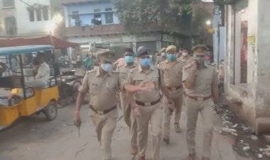 थाना सिगरा ने किया पीस कमेटी का मीटिंग और रूट मार्च..