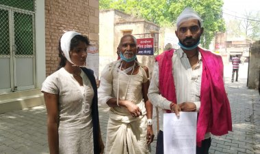 मड़िहान पुलिस द्वारा कार्रवाई न करने पर चोटिल परिवार फरियाद लेकर पहुंचा, पुलिस अधीक्षक कार्यालय