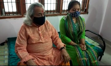 पद्मविभूषण पंडित छन्नूलाल मिश्र ने अपनी पुत्री नम्रता मिश्रा संग, मुख्यमंत्री योगी आदित्यनाथ से मुलाकात की...