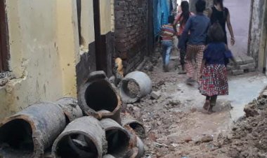 सराय नंदन वार्ड नंबर 9 में आक्रोशित है जनता...