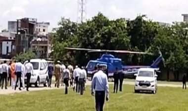 पीएम के आगमन की तैयारियों का जायजा लेने बनारस पहुंचे सीएम योगी आदित्यनाथ...