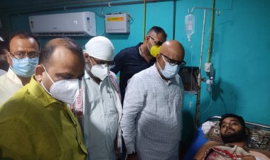 गोली से घायल राहुल राज से मिले अजय राय, कहा कांग्रेस नहीं करेगी बर्दाश्त...