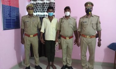 10,000 की इनमिया गैंगस्टर एक्ट में वांछित छोटू को थाना प्रभारी बबुरी ने किया गिरफ्तार...