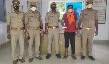 थाना प्रभारी बबुरी ने रंगदारी मांगने वाले अभियुक्त को,असलहा के साथ किया गिरफ्तार...