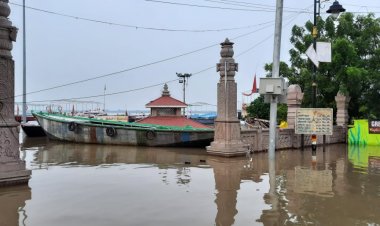 गंगा के जलस्तर में लगातार घटाव जारी...