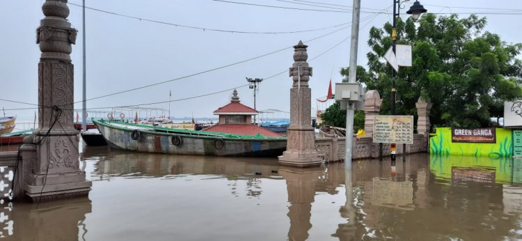 गंगा के जलस्तर में लगातार घटाव जारी...