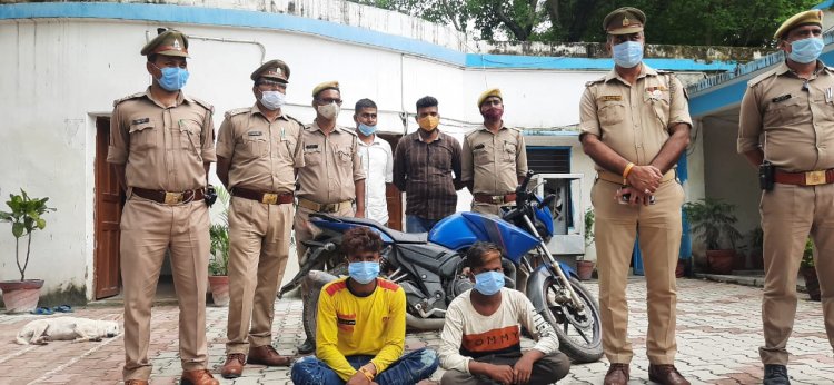 कैंट पुलिस ने किया दो लुटेरों को गिरफ्तार, लूट का समान बरामद