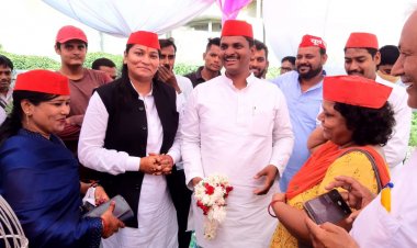 समाजवादी पार्टी के पूर्व मंत्री संजय विद्यार्थी सविता का किया गया  भव्य स्वागत...