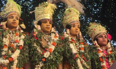 नाटी इमली का भरत मिलाप में उमड़ा भक्तों का जन सैलाब , भगवान श्रीराम और भरत मिलाप देख लोग हुए भावुक