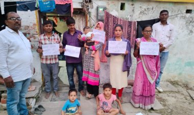 गरीब महिला का आवास नहीं बनने दे रहे है दबंग, नही बना आवास तो राज्यपाल से पीड़िता इच्छा मृत्यु की करेंगी मांग