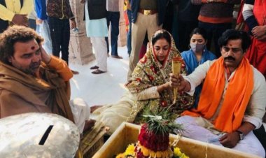 रविकिशन बोले- BJP से खुश है ब्राम्हण, बाबा का दर्शन कर अभिभूत हूं...