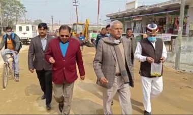 अतिक्रमण के विरोध का मंडलायुक्त ने किया निरीक्षण