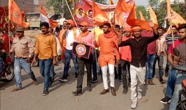 राष्ट्रवादी हिन्दू महासभा ने रामनवमी पर निकाली शोभायात्रा