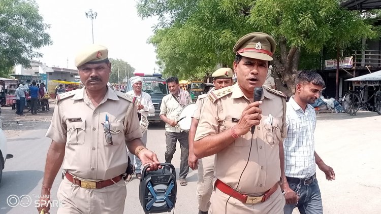 मंगलपुर पुलिस ने मुनादी कर आयोजित होने वाली लोक अदालत के बारे में बताया