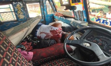 ट्रक चालक की गला रेत कर हत्या, खलासी फरार...