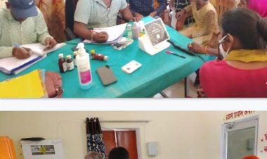 बबुरी पंचायत भवन पर मेडिकल कैंप का हुवा आयोजन...