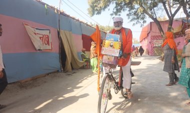Ravidas Jayanti: ये है संत रविदास का सबसे बड़ा भक्त,12 सौ किलोमीटर साइकिल चलाकर पहुंचा काशी