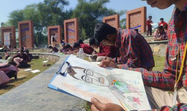 पंडित दीनदयाल उपाध्याय को अनोखी श्रद्धांजलि,पेंटिंग बनाकर किया याद, लोगों से की अपील