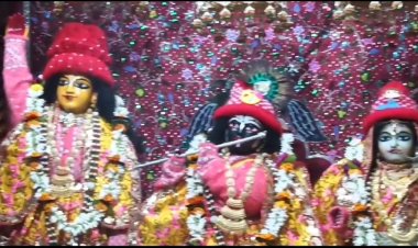 Weather Effect:ठंड से भगवान परेशान!स्वेटर,शॉल में दे रहें दर्शन