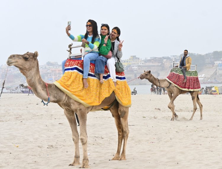 PHOTO:ठंड के सीजन में गंगा उस पार नया टूरिस्ट स्पॉट,गोवा और  राजस्थान जैसी मस्ती एक जगह