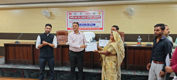वाराणसी में टीबी से मुक्त हुआ 258 ग्राम पंचायत,प्रधानों को किया सम्मानित